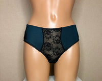 Women's Green color floral pattern Panties (101-52-7785G)