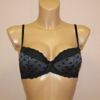 Women's Black color Push up Bra, with pattern (6851-x13-4)
