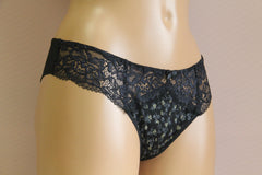Women's Black color Panties with floral pattern, size 40 (109-x13-3)