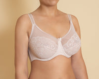 Women's Soft Cup Light beige Lace Bra (3110-2062)