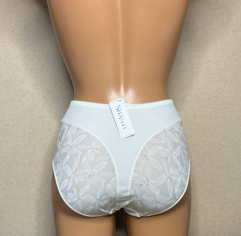 Women's Ivory color Panties with floral pattern (148-3465)