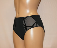 Women's Black color geometric pattern Panties (153-2091)