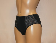 Women's Black color floral pattern Panties (153-2277/6)