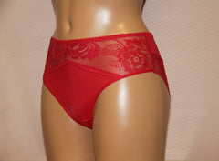 Women's Red color floral pattern Panties (182-1993)