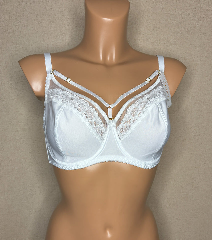 Women's Soft Cup Bra in White color (9380S-6047)