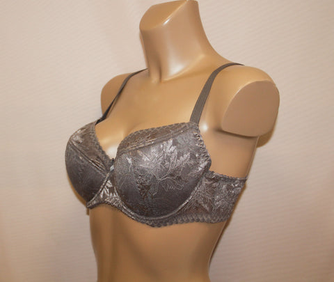 Women's Half padded Brown color Lace Bra (9860-7009)