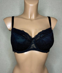 Women's Half padded Black color Bra (9866-7014)