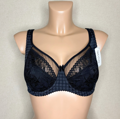 Women's Black color Soft cup Bra with cup's side support (5860-1410)