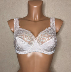 Women's Light beige color Soft cup Bra with cup's side support, floral pattern (8292-3277/3)