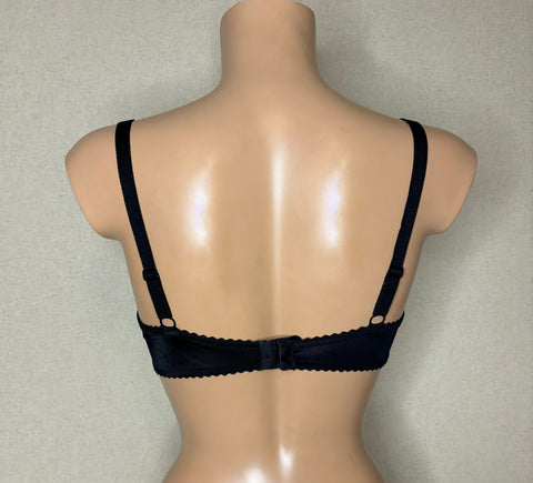 Women's padded balconette Bra in Back color (5164-1190)