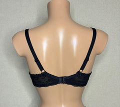 Women's Half padded Black color Lace Bra (9860-7014)