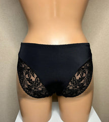 Women's Black color geometric pattern Panties (181-1420)