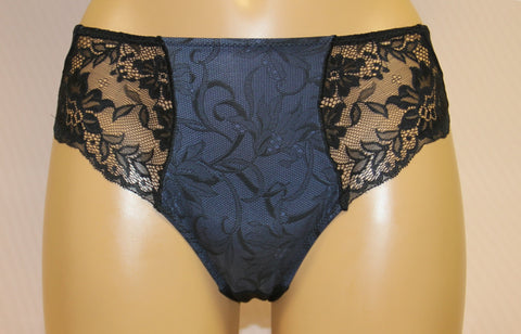 Women's Blue color Panties with floral pattern, size 40 (101-52-1512)