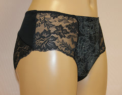 Women's Black color floral pattern Panties, size 40 (1058-3117)