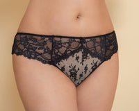 Woman's multicolour lace panties with a floral pattern.