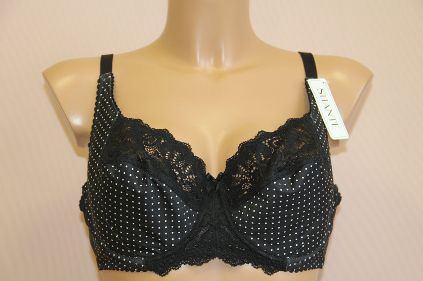 Women's Black color Soft cup Bra with cup's side support, size 90C (62 –  Shante Lingerie