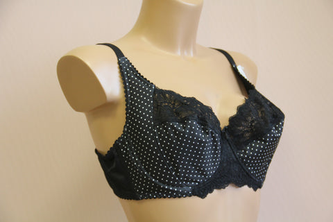 Women's Black color Soft cup Bra with cup's side support, size 90C (6276-082)