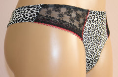 Women's Multi color Thongs with animal print, size 42 (6850-21)