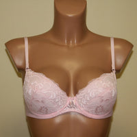 A rose push-up bra, featuring underwired support, cotton lining on cups, and adjustable straps.