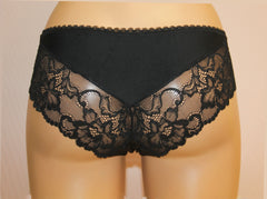 Women's Black color Panties with pattern, size 40 (114-7029)