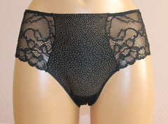 Women's Black color Panties with dot pattern, size 40 (1058-6975)