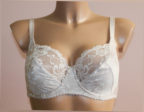 Women's Beige color Soft cup Bra with floral pattern, size 75C (3022-7051)