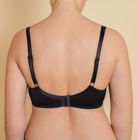Women's Black Soft cups Bra with cup's side support (6276-20x7)