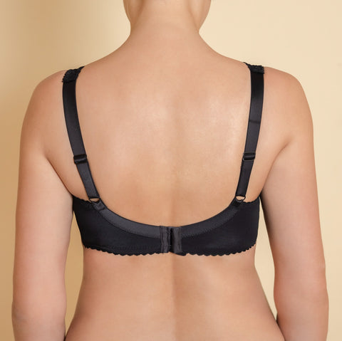 Women's Grey color Soft Cup Bra with cup's side support (8290-6380)