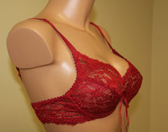 Women's Soft cup Bra in Red color, size 75C (1231)