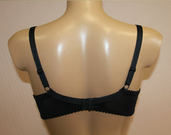 Women's Black Soft cups Bra with cup side support, size 75D (6276-2248)