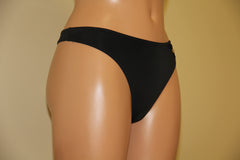 Women's middle rise black thongs, size 40 (173)